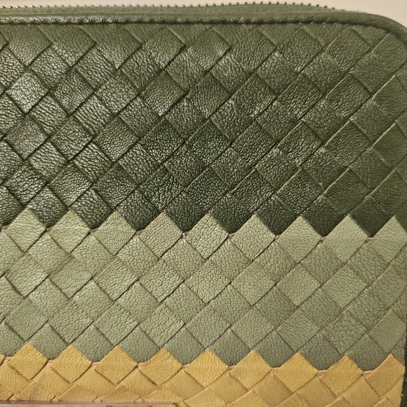 Bottega Veneta Intrecciato Zip-Around Wallet – Green Ombre Weave - Picture 7 of 9